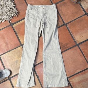 Levi's Cream Flare Jeans